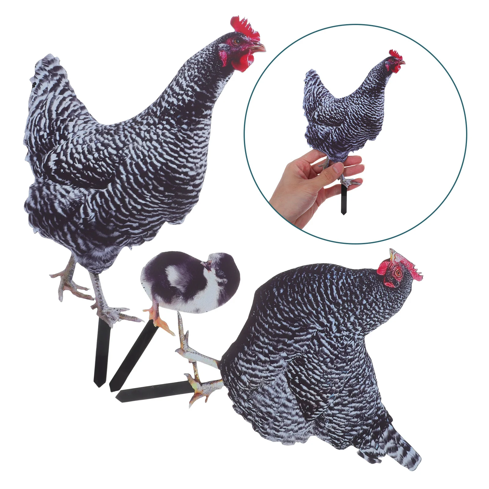 

1 set 1 Set Realistic Stake Acrylic Durable Garden Decoration Outdoor Yard Ornament Lawn Decor Yard Stakes