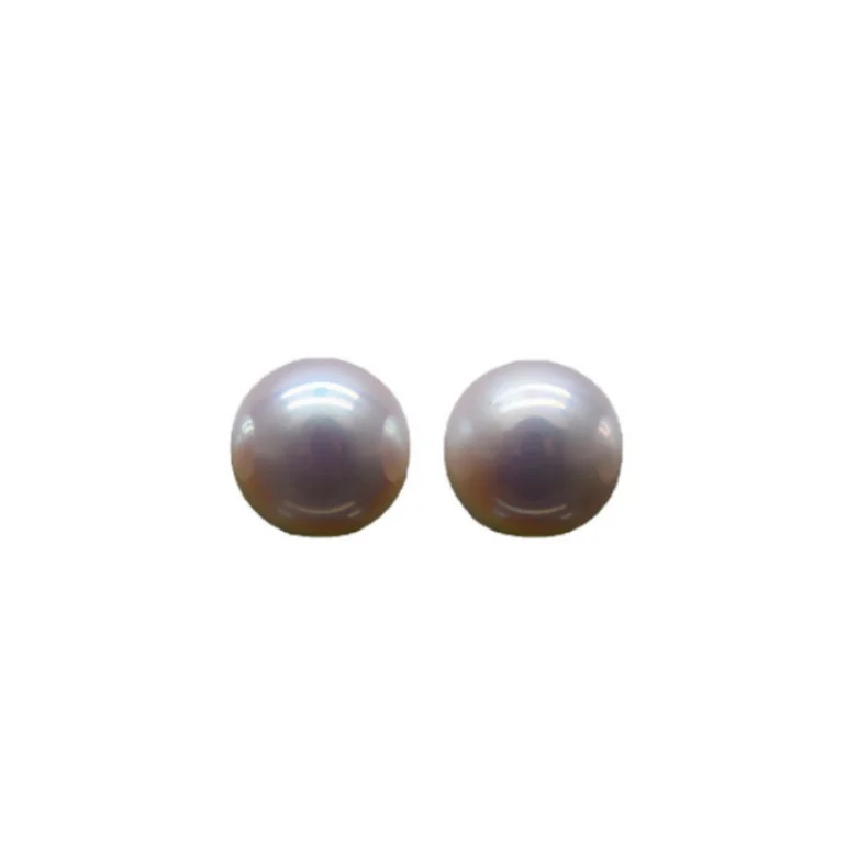 GENUINE NATURAL SOUTH SEA WHITE LOOSE PEARL CAN MAKE EARRING RING PENDANT FOR WOMEN JEWELRY & 2 PCS PEARLS FULL DRILLED