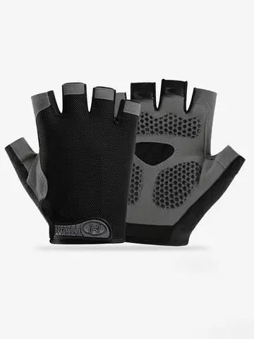 Men Cycling Bicycle Gloves Half Finger Gym Gloves Women Mitten Breathable Anti-slip Glove Fitness Sport Training Gloves