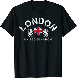 Vintage London UK United Kingdom England Great O-Neck Classic T Shirt Men Casual Short Sleeve Tees Tops Harajuku Streetwear