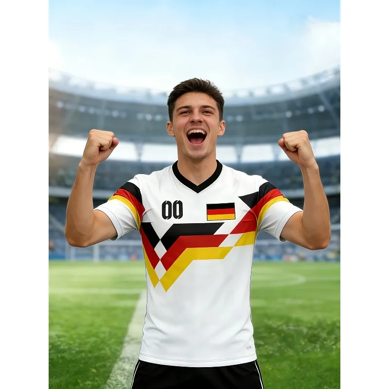 German Retro Home Short Sleeved 1990 Retro Casual Clothing