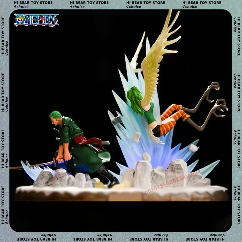 

One Piece Zoro VS Harpy Anime Figure Roronoa Zoro 25CM Figurine Statue PVC Model Desk Decoration Collection Toy Christmas Gifts