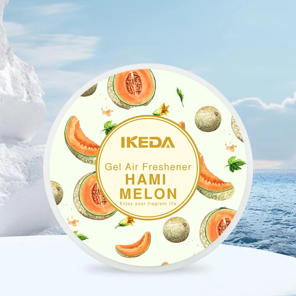 

Car air freshener: Lemon scented Round gel air freshener | Deodorizing | car fragrance Long-lasting fragrance for cars and home
