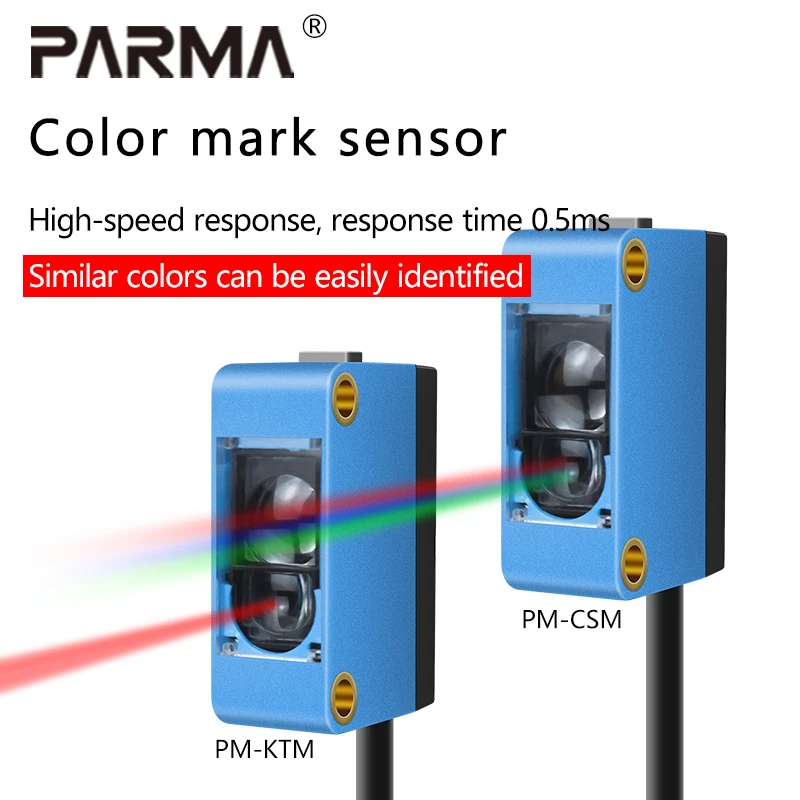 

The color mark sensor KTM intelligent recognition, deviation correction, color separation and positioning color sensor CSM
