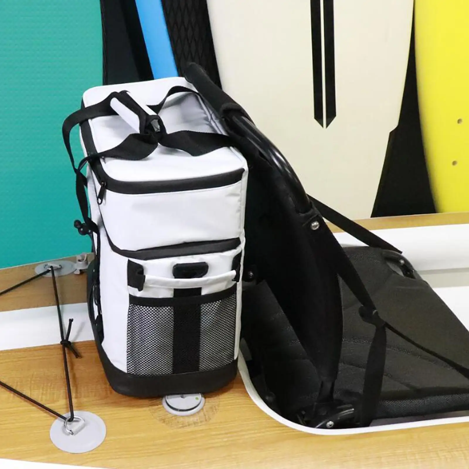 

Insulated Cooler Bag Kayak Cooler Behind Seat for Traveling Beach Fishing