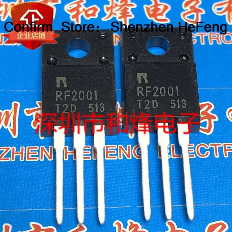 5pcs-10pcs rf2001t2d TO-220F 200v 20a novo e original em estoque