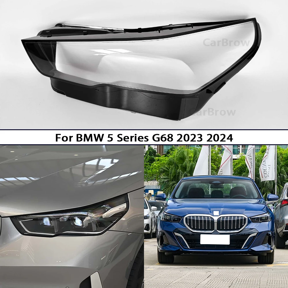 

Крышка фары с прозрачным абажуром для BMW 5 серии G60 G68 2024 2025, линза из плексигласа