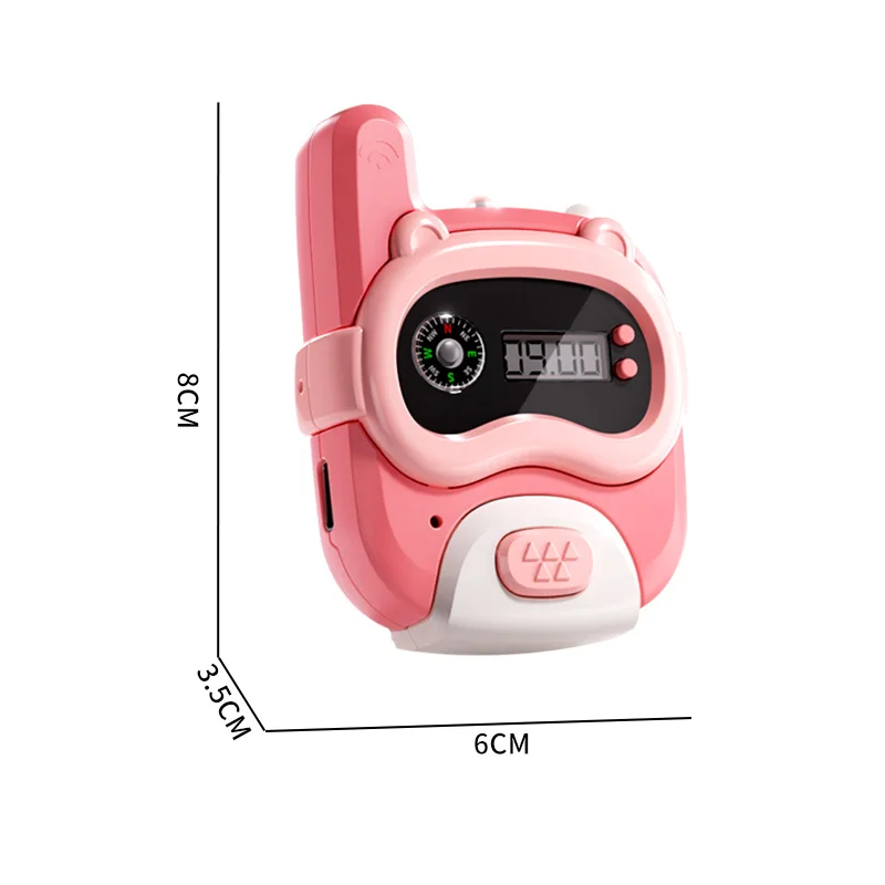 Walkie Talkie Children 800M Mini Watch Compass USB Charging School Outdoor Communication Kids Education Toy For 3 Years Gifts