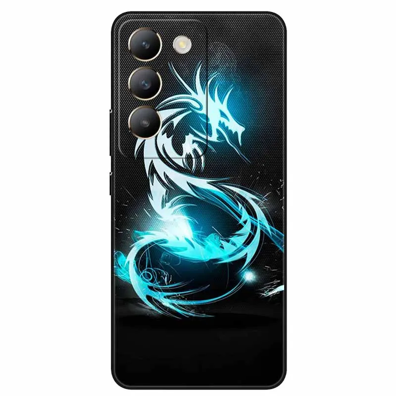 For Vivo V30 Lite 4G Case Cartoon Cool Wolf Silicone TPU Soft Phone Covers for Vivo V 30 Lite 4G V30Lite Shockproof Capa Animals