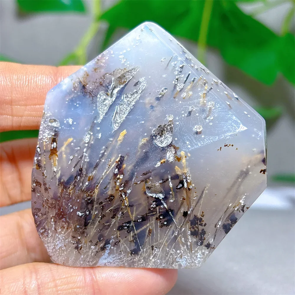 Rutile Agate Sphere Free Form Crystal Natural Stone Quartz Stone Minerals Home Decoration Reiki Energy Healing Luck Love Gifts