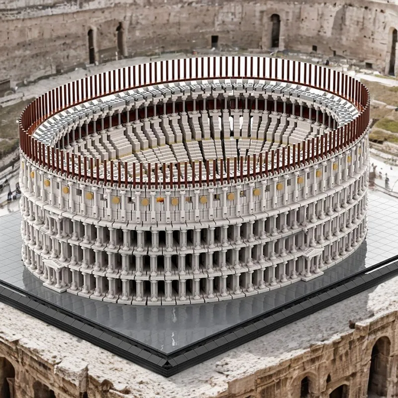 11371pcs MOC Architecture The Real Colosseum Model Building Blocks Architecture Toys Christmas Gift Brick Birthday 3D Assemble