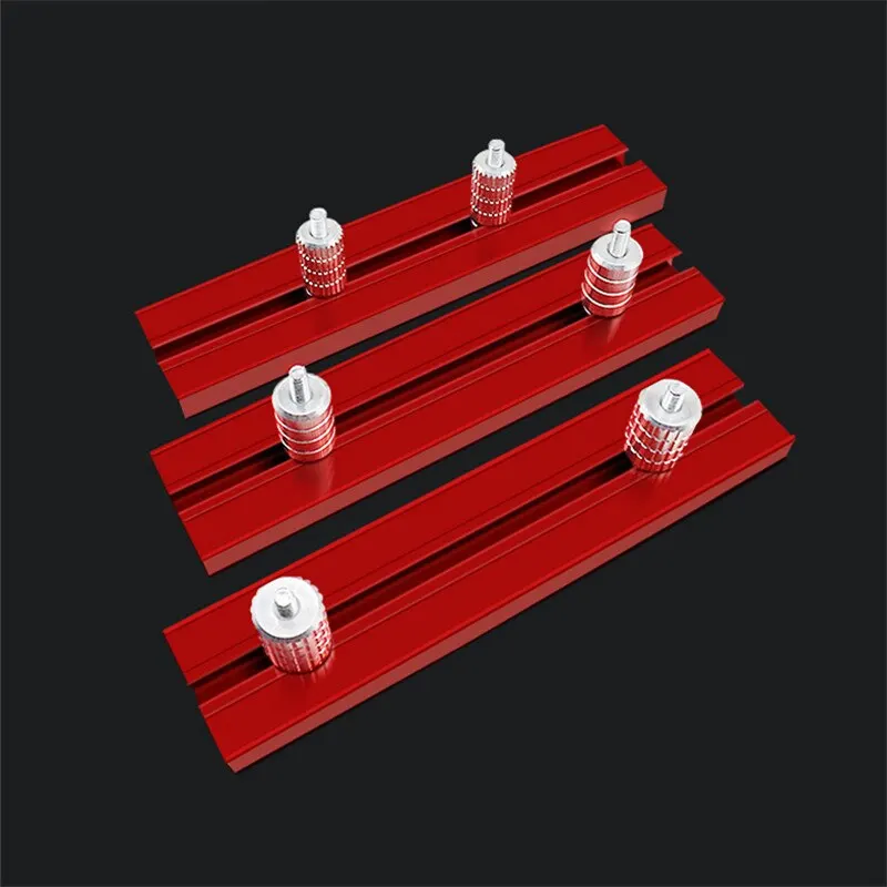 Workbench Table 16-20mm Dog Hole Baffle Plate Planing Stop Board Woodworking Bench Auxiliary Clamp Aluminum toohr DIY Tools