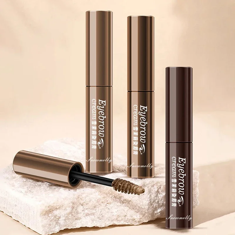 3 colori Tinta per sopracciglia Impermeabile a lunga durata Liquido Enhancer Tintura Gel per sopracciglia Crema Marrone Mascara naturale Tinta Trucco Cosmetici