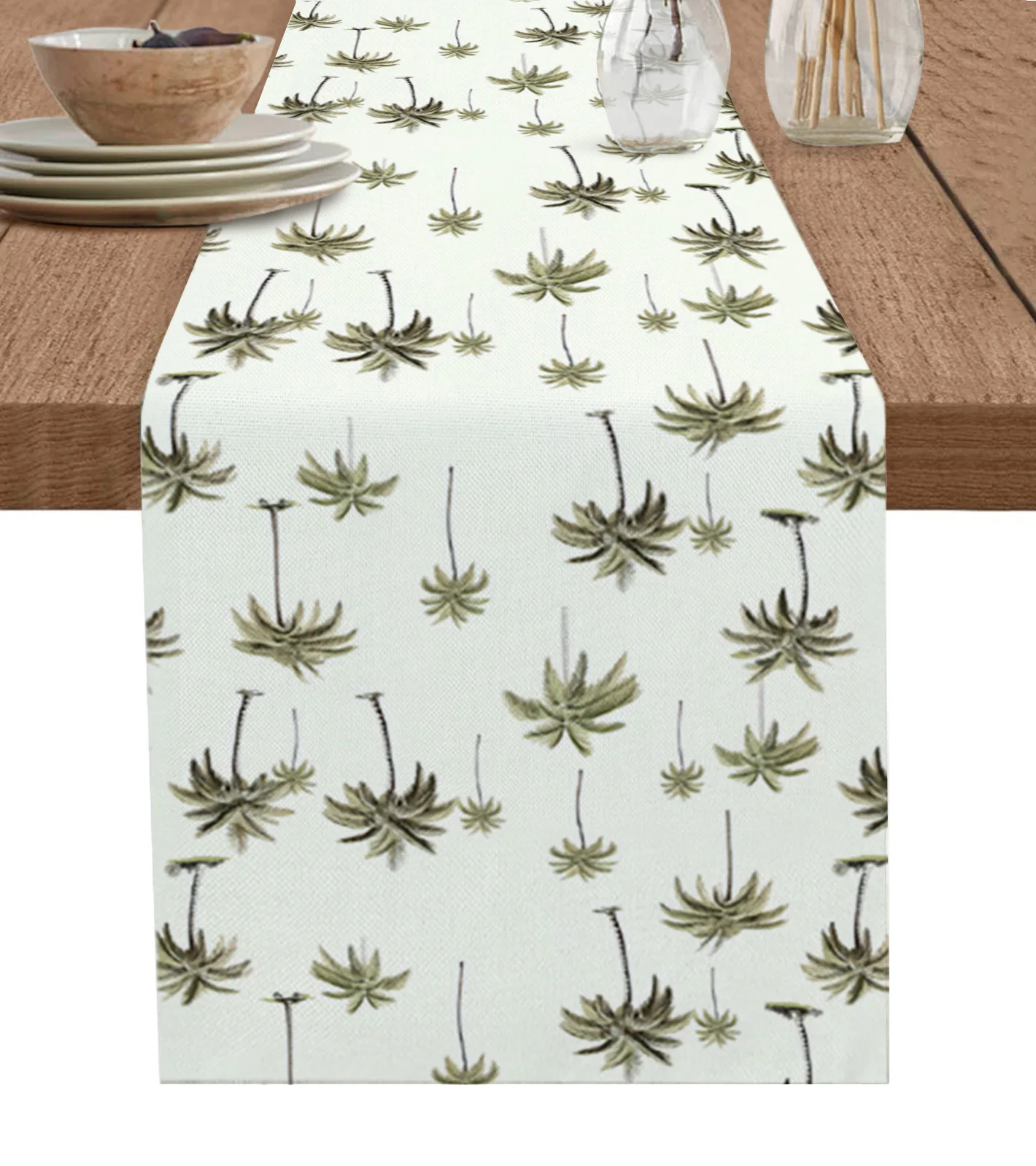 

Palm Trees Plant Leaves Table Runner Decoration Home Decor Dinner Table Decoration Table Decor