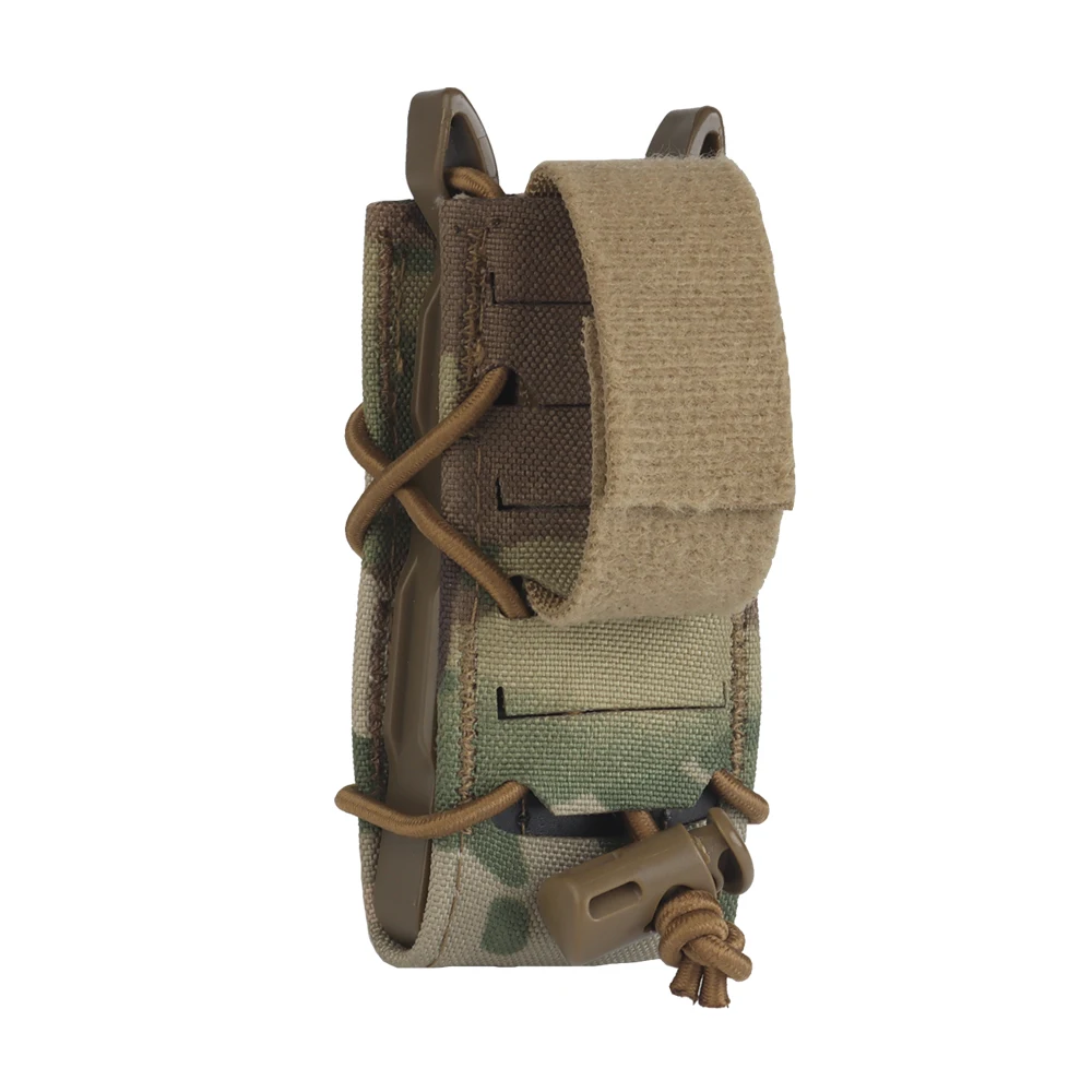 V2 Tactical 9mm Pistol Mag Pouch Tiger Type MOLLE Quick Pull Hunting Shooting Airsoft Magazine Bag Adjustable Combat Belt Gear