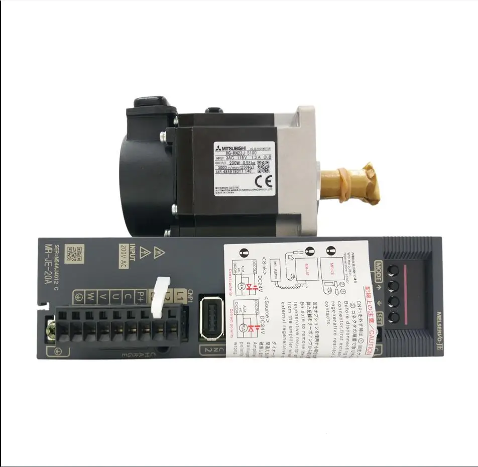 

Brand New Genuine DC Servo Drive Motor Electronic Components MR-JE-100A+HG-SN102 With High Quality