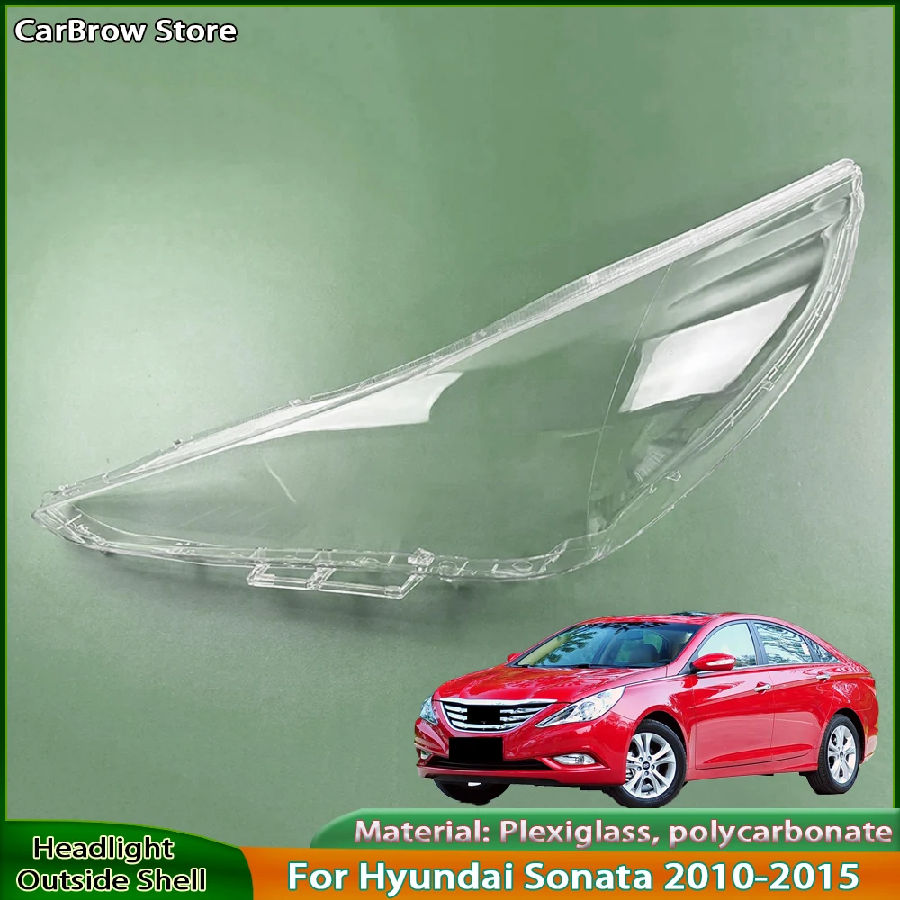 

For Hyundai Sonata 2010 2011 2012 2013 2014 2015 Car Headlight Lampshade Cover Shell Lens Automobiles Head Light Lamp Lens