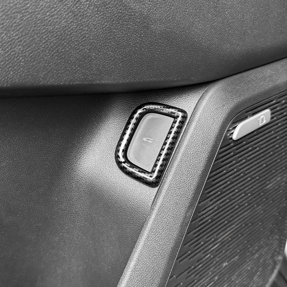 

﻿ Carbon Fiber Car Trunk Switch Button Frame Cover Trim Automotive Interior Accessories For Chevrolet Equinox 2025 2026 LHD