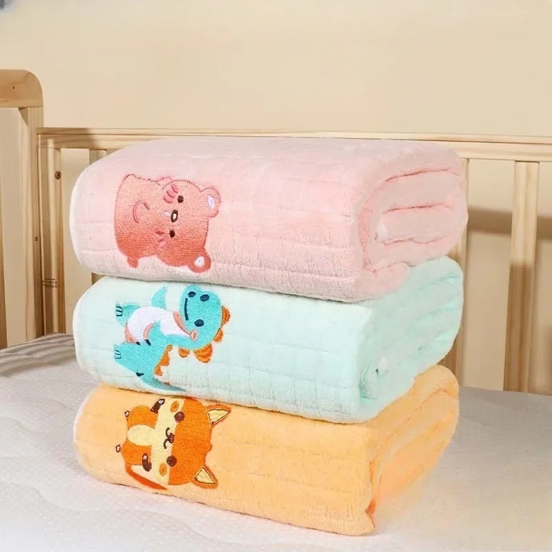 

Luxurious Newborn Bath Towel Ultra-Soft Coral Fleece for Children! Extra Thick, Super Absorbent, Fast-Drying
