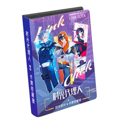 CARDFUN Link Click Card Album 4 Pocket Card Binder with Sleeves 160 Double Sided Pocket PU Leather Cover(Shards of Time)