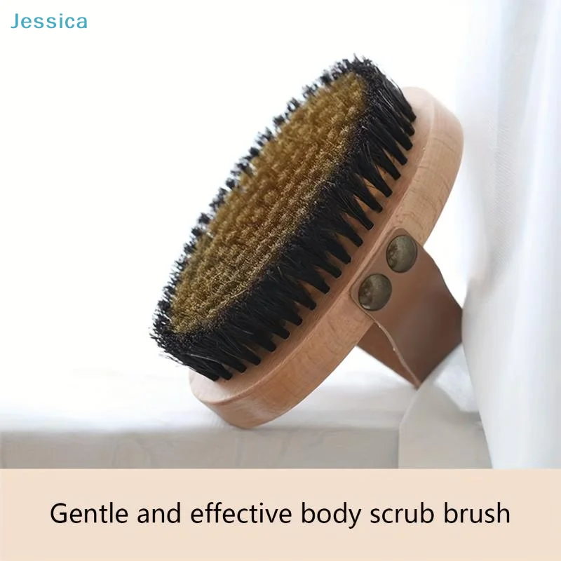 

♥Beech Wood Bristle Copper Wire Body Rejuvenation Brush Meridian Massage Brush