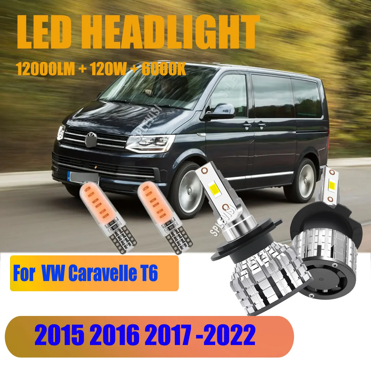 

H7 Bright White Premium 12V 120W Hi Power Off Road Headlight Bulbs For VW Caravelle T6 2015 2016 2017 2018 2019 2020 2021 2022
