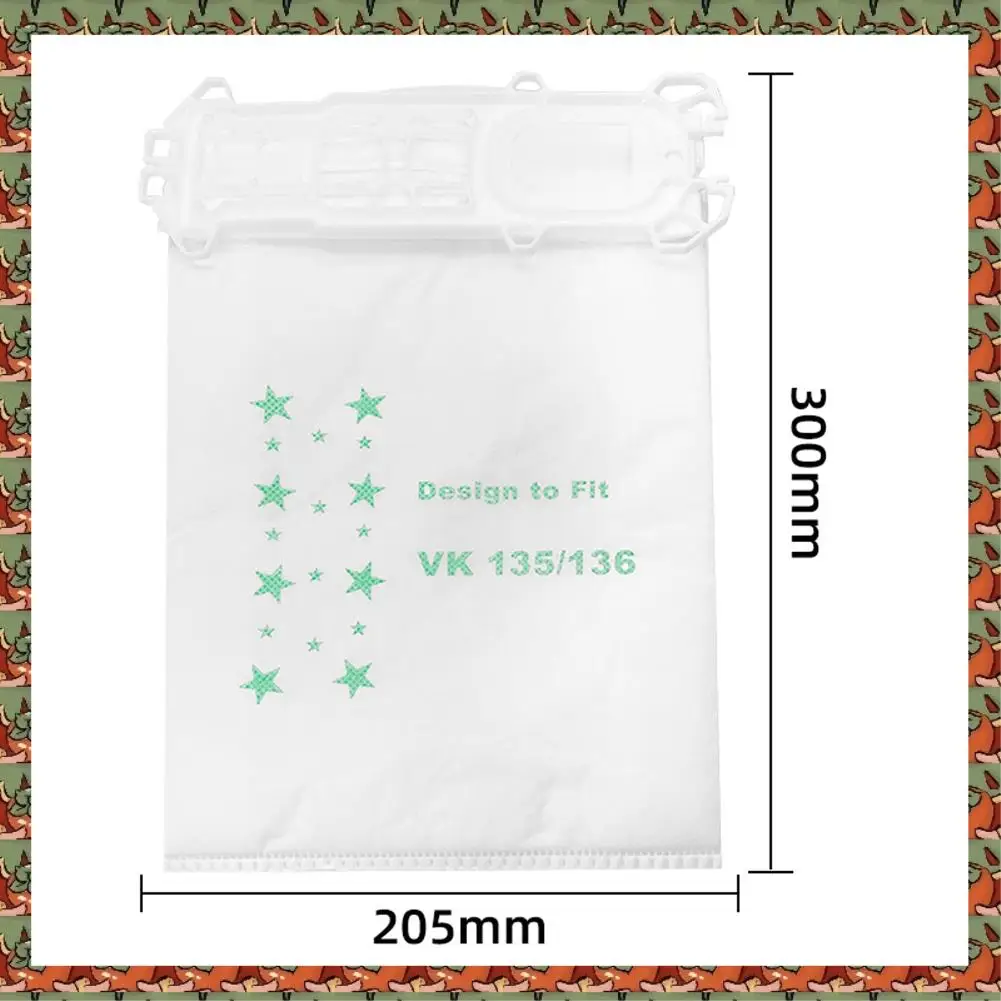 

ABLQ Vacuum Cleaner Attachments Cleaning Accessories Vacuum Cleaner Fit For Vorwerk VK135 VK136 20 Dust Bags