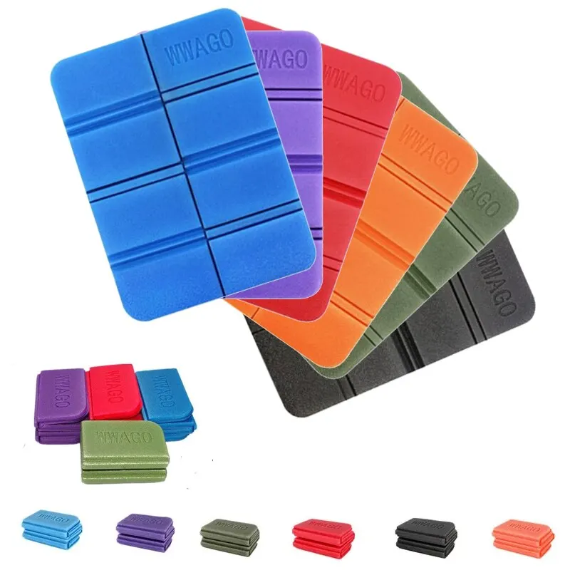 Portátil umidade prova esteiras, XPE Folding almofada, impermeável, pequeno piquenique Pad, praia Camping, ao ar livre, 6 cores