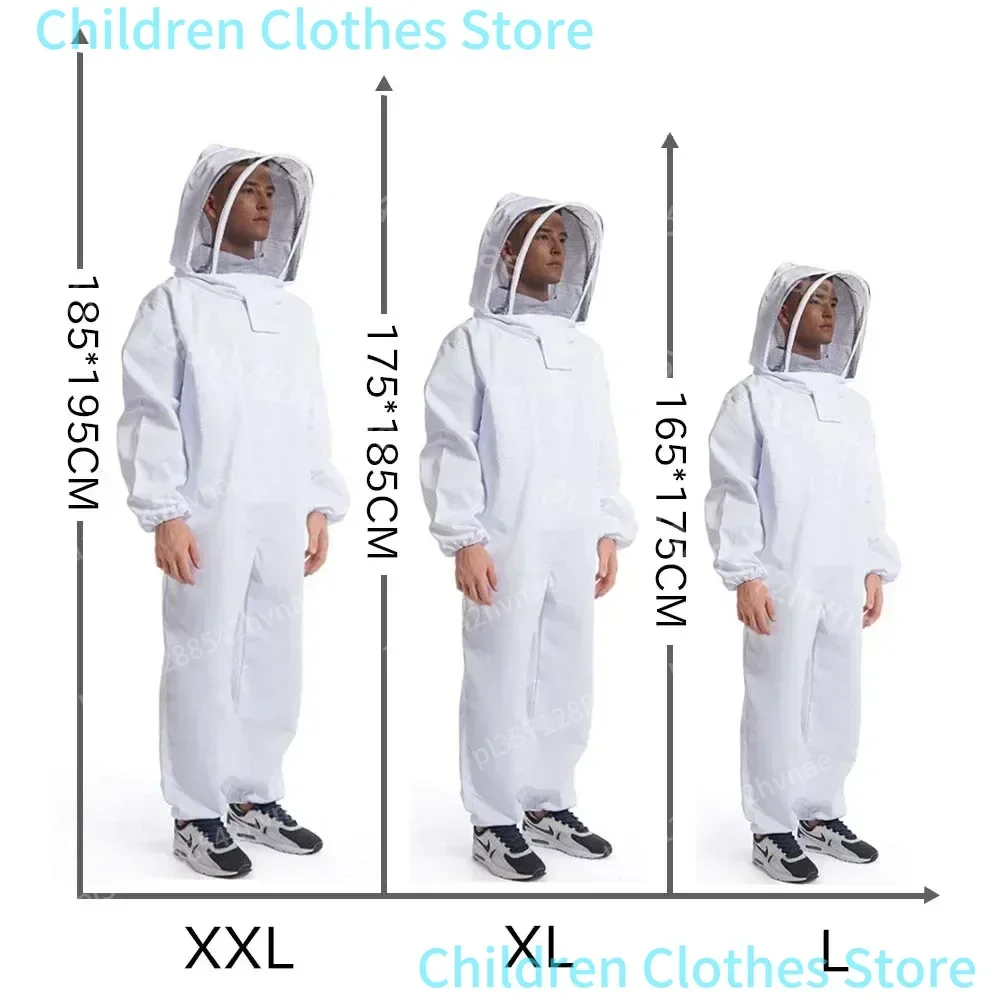 Vêtements d'apiculture complets pour apiculteurs professionnels, vêtements de Protection, combinaison d'apiculture, voile de sécurité unisexe pour enfants