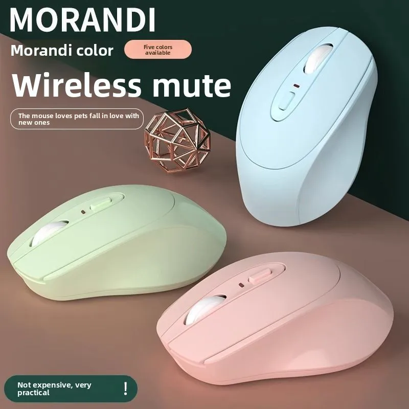 

Wireless Bluetooth Mouse Silent Office Tablet Desktop Computer Laptop Rechargeable Girls Compact Mouse