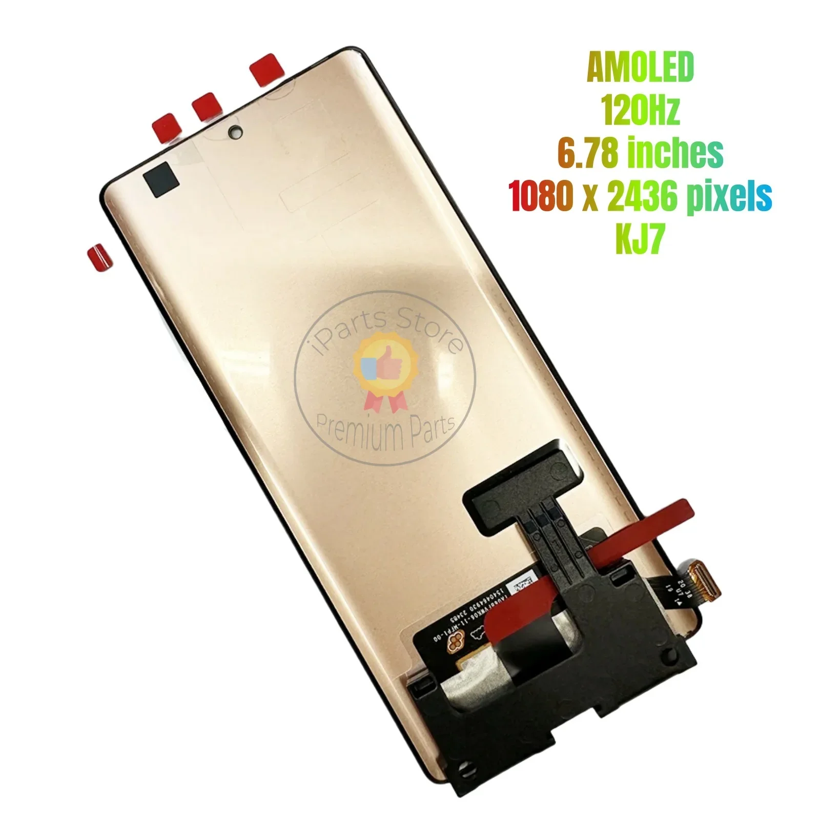 iParts Replacement AMOLED Display Touch Screen Assembly For Tecno Spark 20 Pro+ Plus KJ7 Black Repair Parts