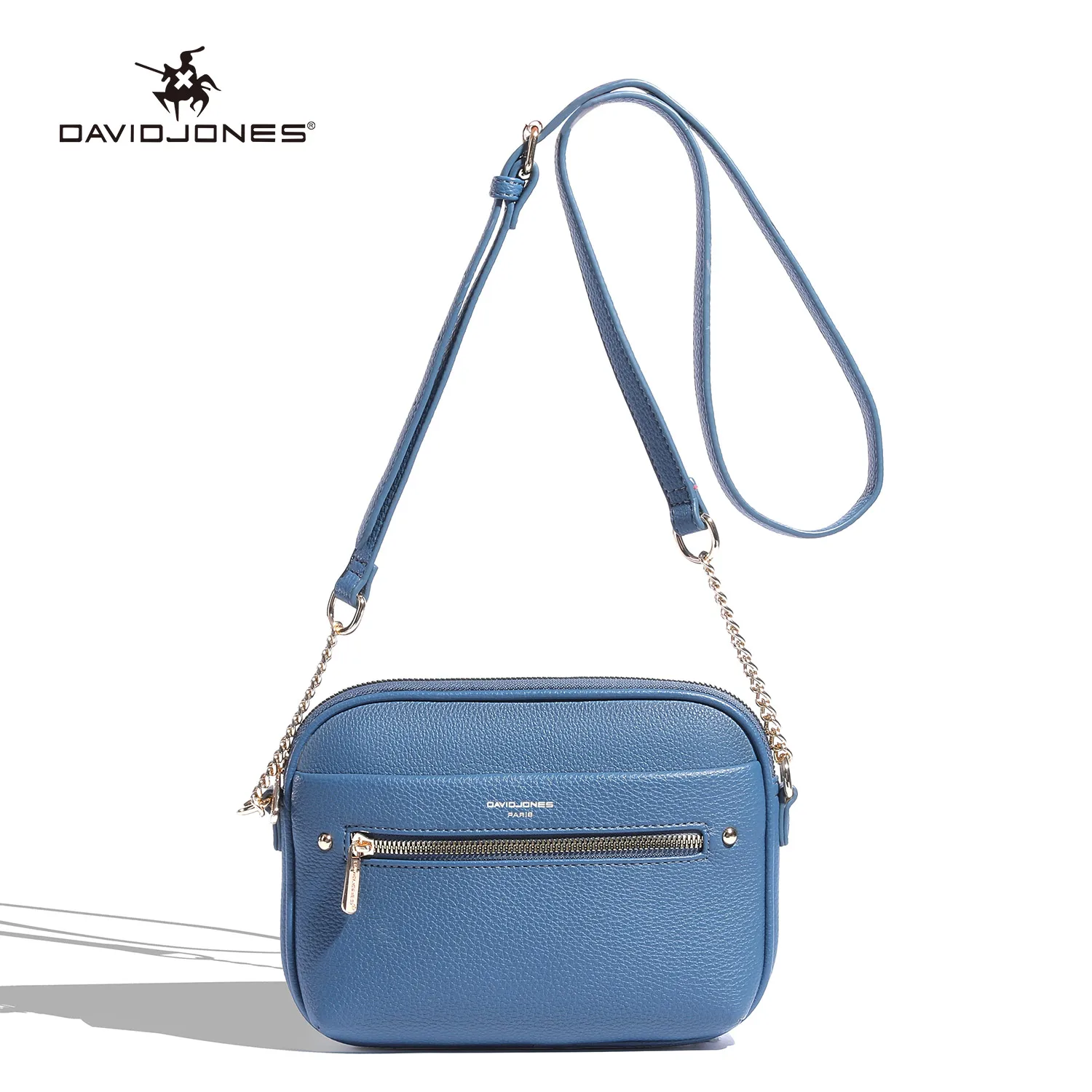 New David Jones Paris Women Crossbody Bag Small Lady Handbag Travel Business Commuter Bags Waterproof Female Shoulder Bag