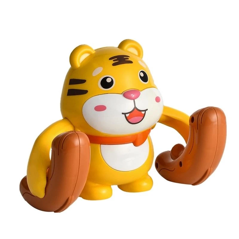 6.5x3.94x4.8in Elektrische Dier Nieuwigheid Mini Roterende Tijger Muziek Dansen Creatieve Benodigdheden Kinderen Verlichten 15UB