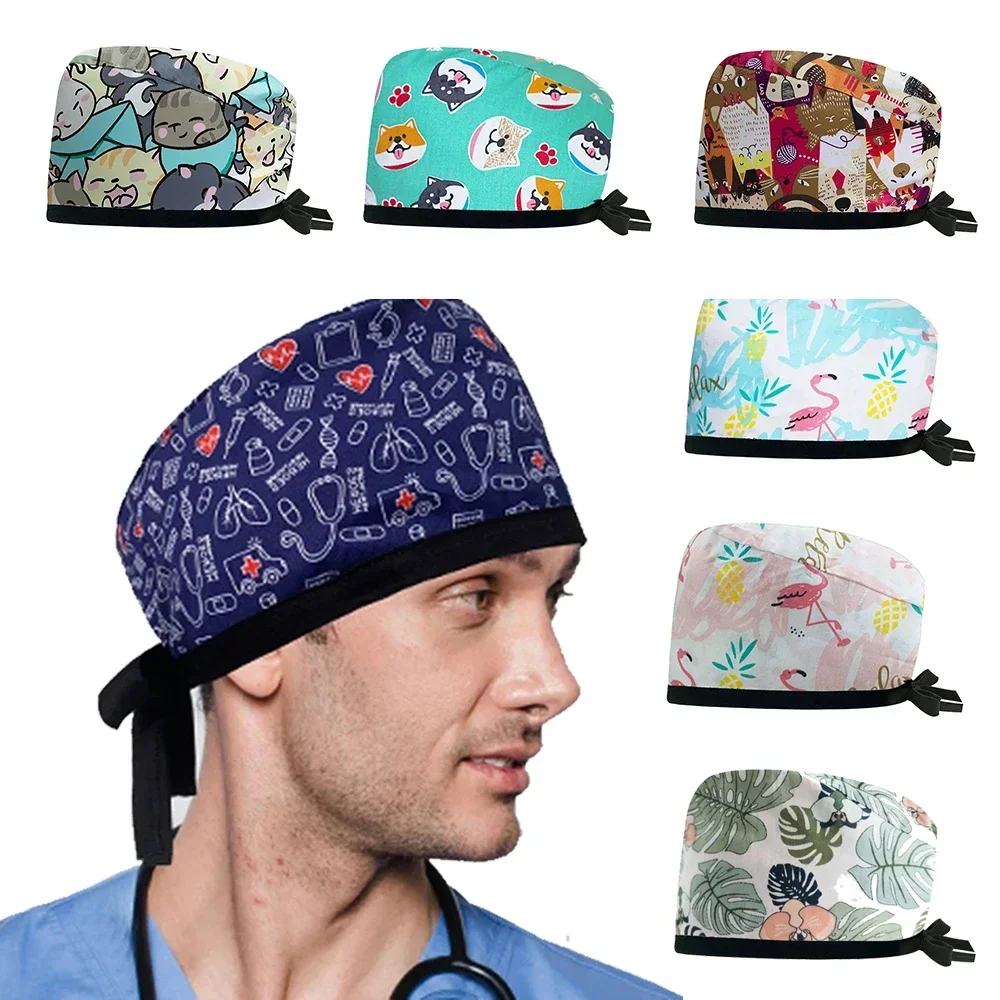 سعر الجملة للقبعات الجراحية للذكور ، أطباء الحيوانات الأليفة ، طبيب أسنان ، طبيب تخدير للطلاب ، قبعات سريرية #1