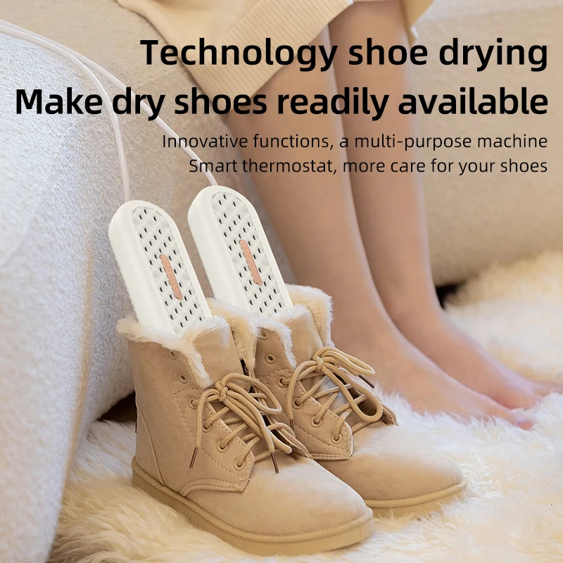 

New 2 in 1 Multi-functional Shoe Dryer Deodorizing Dryer Foot Warming Massager Household Quick Drying Dryer Office Foot Warmer