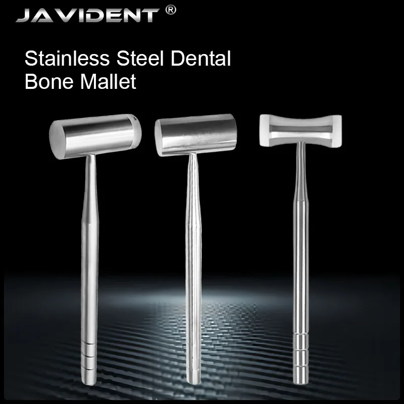 Dental Bone Hammer Stainless Steel Nylon-Tip Extraction Implant and Crushing Hammer Maxillary Sinus Elevation Hammer
