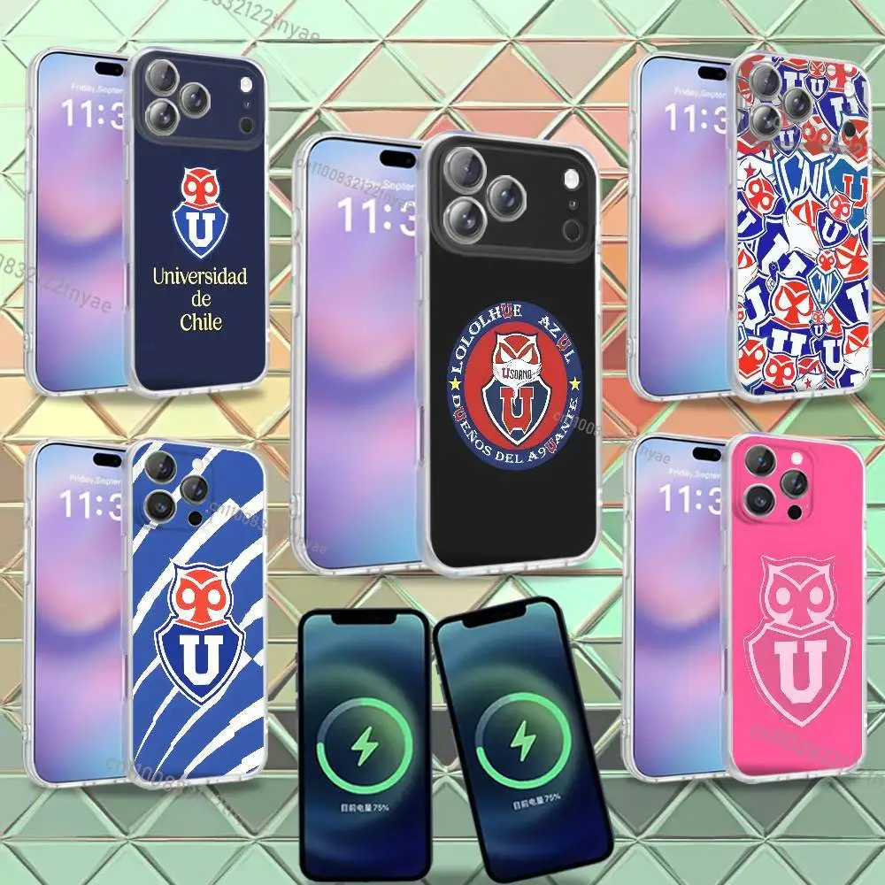 

U-University Of C-Chile Logo Phone Case For iPhone 16,14,11,17,13,15,12,Air,Plus,Pro,Max,E,Mini Frosted for Magnetic Wireless