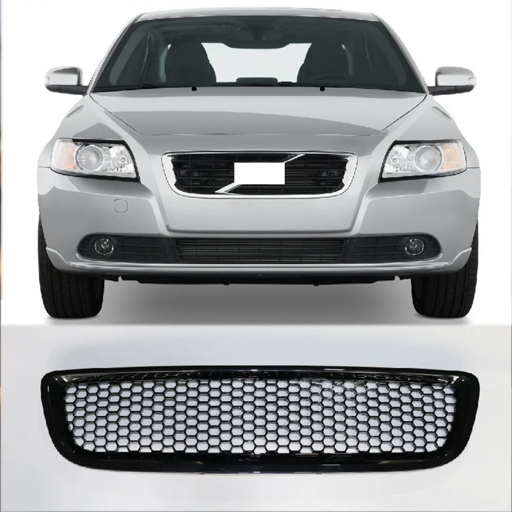 For Volvo S40 V50 2008-2012 Year Grille Racing Bmuper Grill Body Kit Accessories