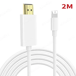 1080P HDTV Cable For iPhone 14 13 12 11 Lightnning to HDMI-Compatible Cable for HD Digital AV Adapter Sync Screen Connector