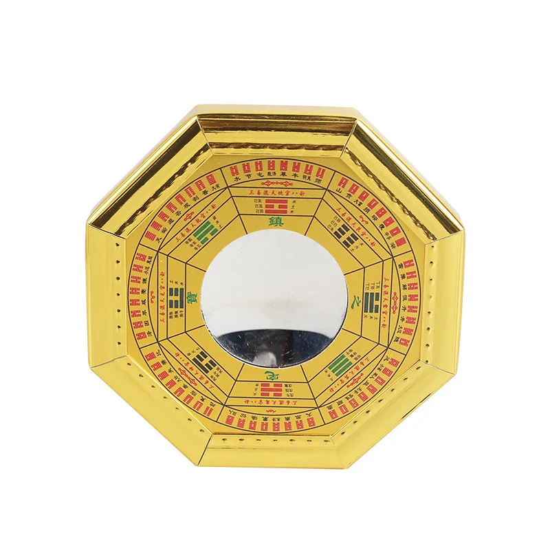 Feng Shui Phnom Penh Compass Bagua Mirror Bagua Convex Mirror Bagua Concave Glass Mirror Jiugong Bagua Mirror Home Auspicious Or