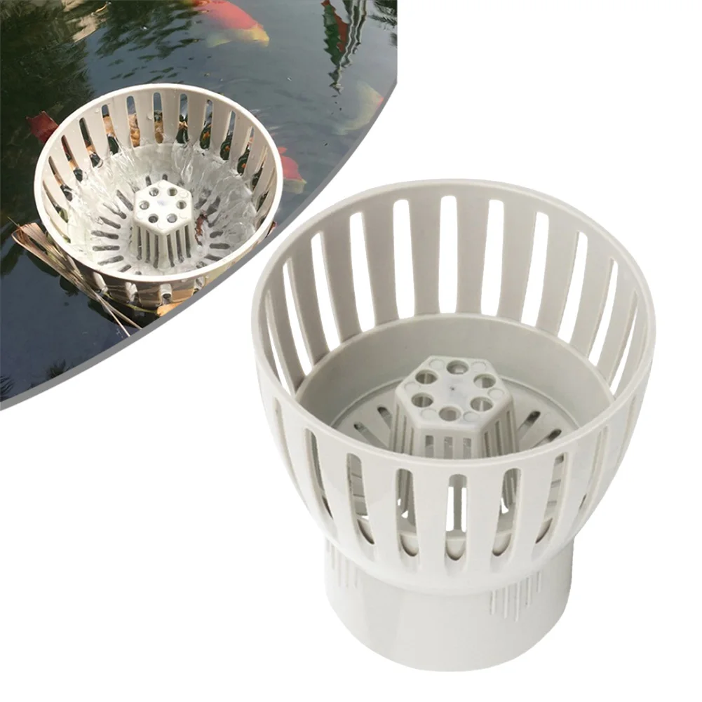 Drain Skimmer for Ponds with Adjustable Height and Swing Angle to Control Water Flow and Collect Aquatic Debris Efficiently