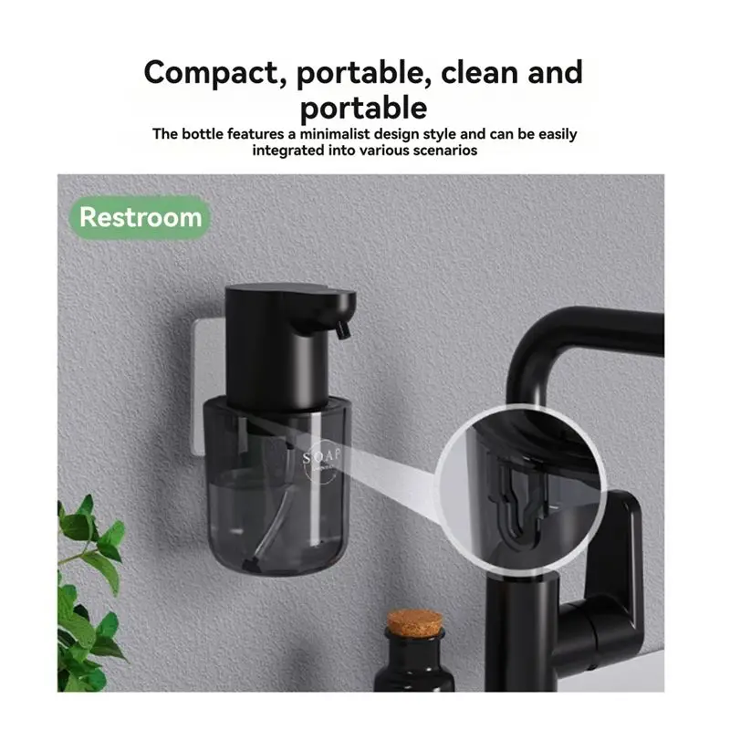 A84E-400Ml Touchless Automatic Foam Soap Dispenser Waterproof Wall-Mounted With Smart Hand Washing Technology For Hygiene