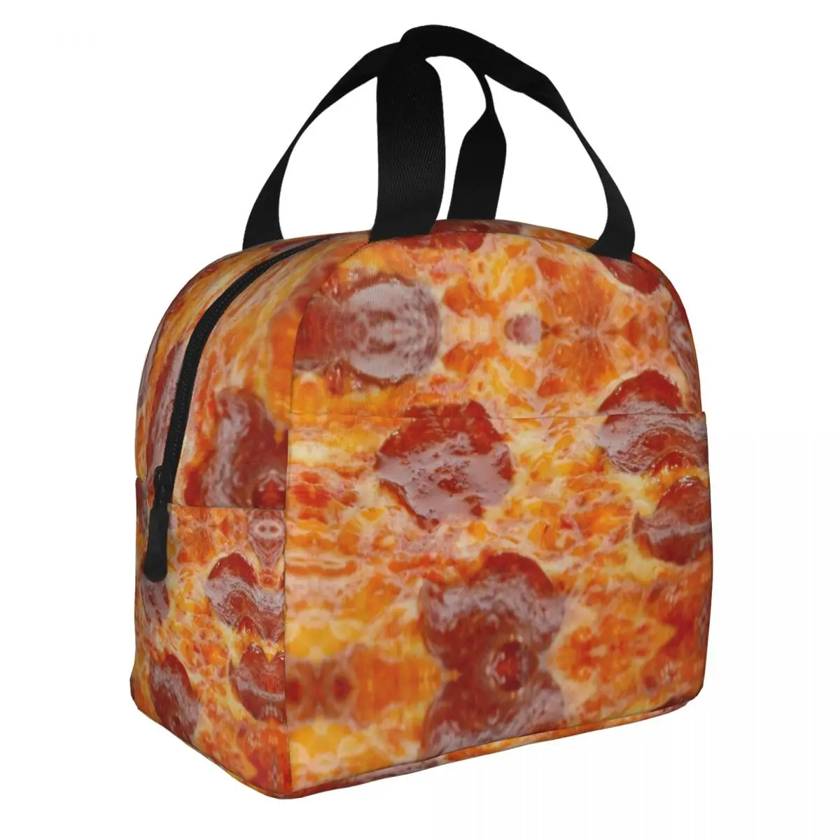 Pizza Insulated Lunch Bag Leakproof Food Lunch Container Thermal Bag Tote Lunch Box College Travel Men Women