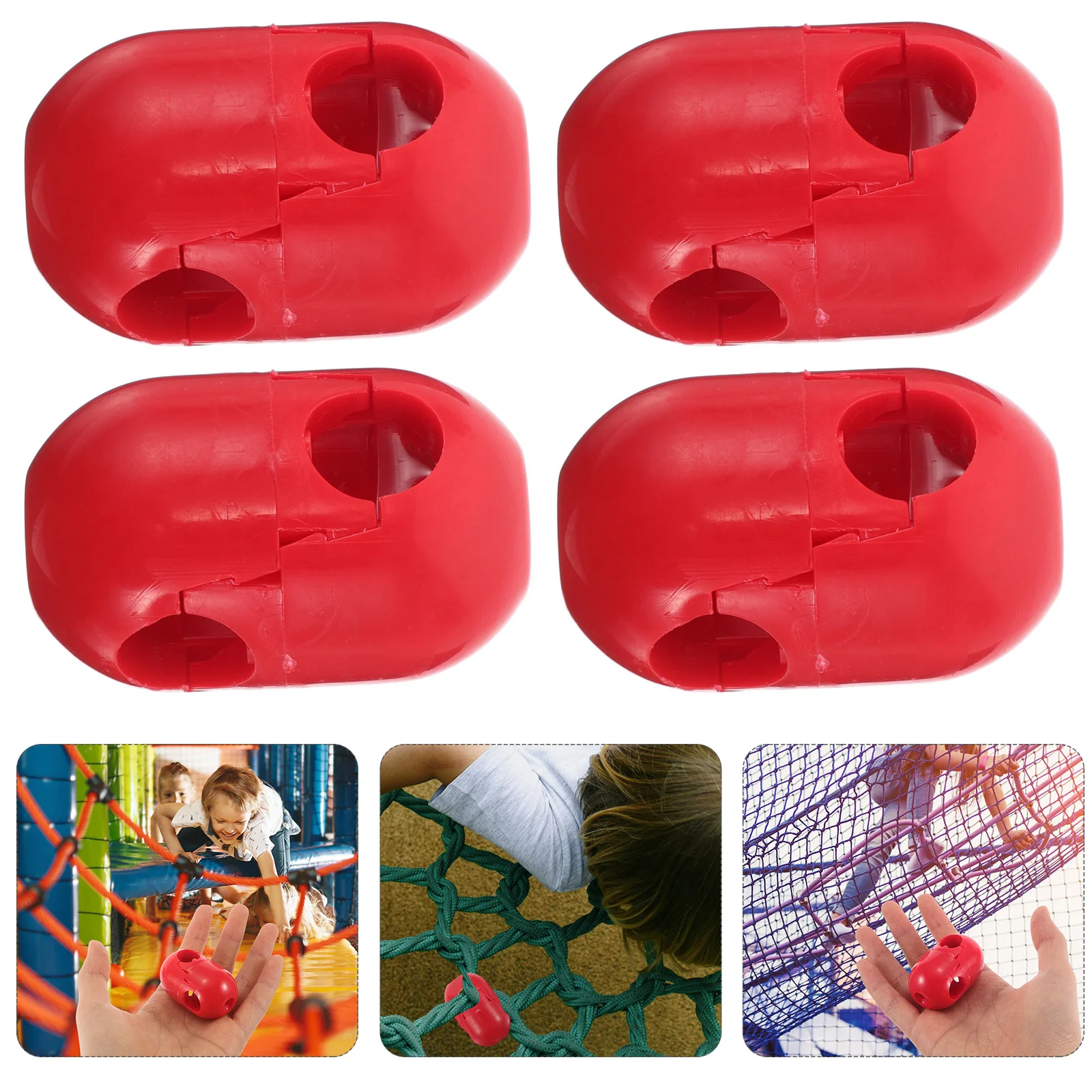 

10Pcs Climbing Cargo Net Buckles Outdoor Play Safety Handles Rock Climbing Wall Playground Cargo Net Buckles