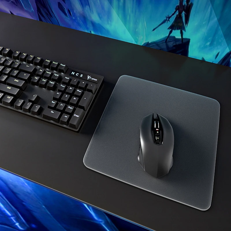 Transparent Glass Gaming Optical Mouse Pad E-Sport FPS Gamer Accessories Professional Mouse Mat Mousepad For Laptop PC Computer