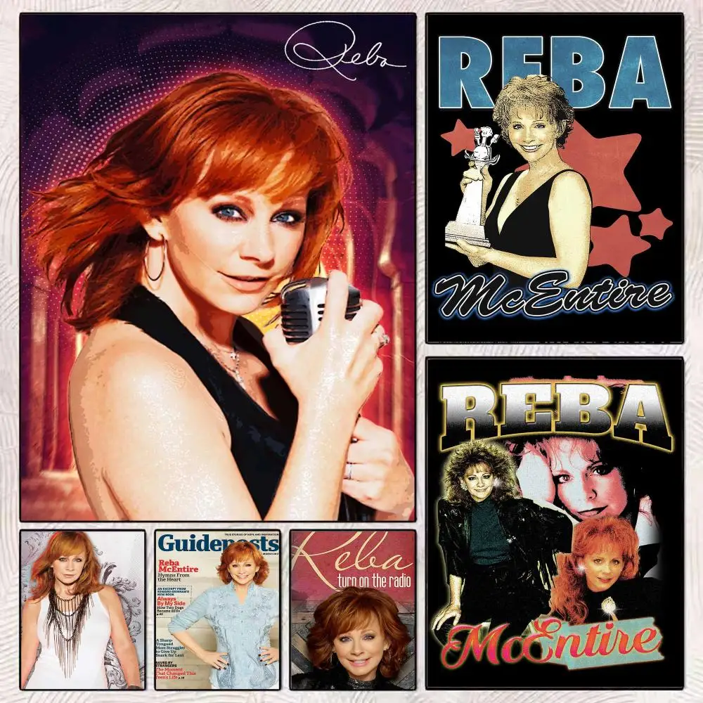 Singer R-Reba McEntire Poster Modern Minimalist Wall Art Prints Poster Home Decor Interior Bedroom Living Room
