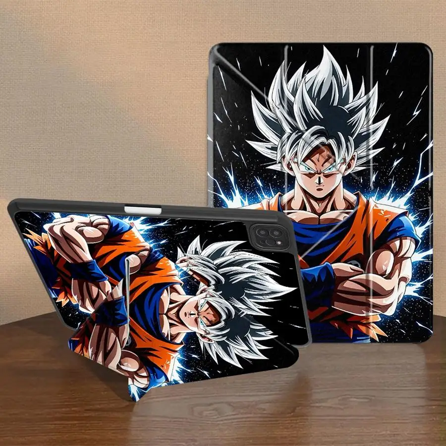 

Чехол-подставка Dragon Ball Goku Powerful Holder для планшетов iPad Pro 11-го, 10-го, 9-го, 8-го, 7-го поколений, 12.9 дюймов, Mini 6, 7, Air 4, 5, M3, M2, 1, 2, M4