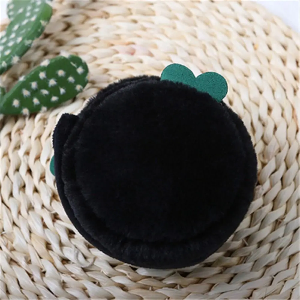 Kawaii Soft Earmuffs Fluffy Portable Foldable Ear Covers Windproof Hamburger Earmuffs Winter Season
