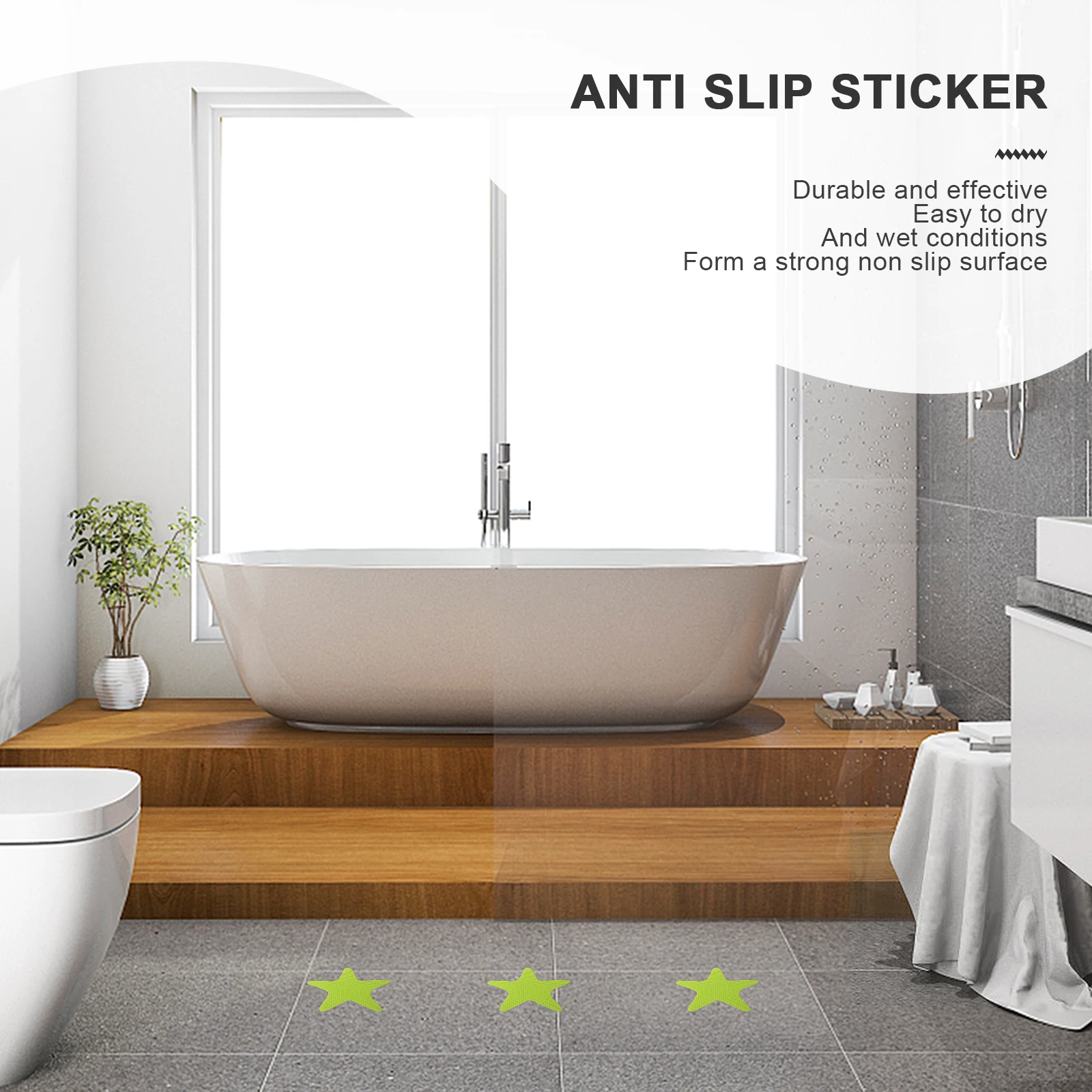 20 個の滑り止めステッカー浴槽シャワープールキッチン階段浴室滑り止めステッカーホーム安全デカール