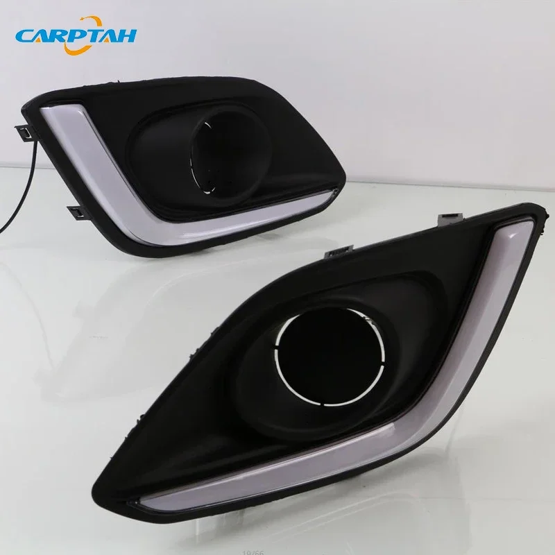 

Car LED DRL 12V Daylights For Suzuki Swift 2014 2015 2016 Yellow Turn Signal Daytime Running Headlamps Auto Driving Lamp